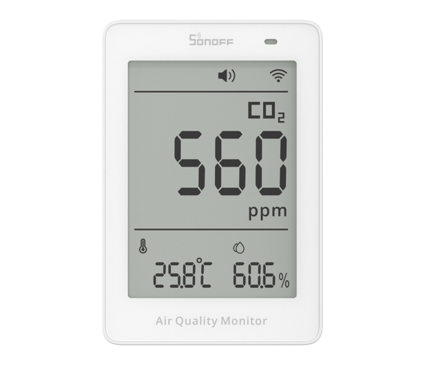 Sonoff Miernik jakości powietrza WiFi LCD AirGuard CO2 SAWF-08P - 1534492 - zdjęcie 2